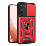 Husa Armor husa Hybrid Camshield pentru Samsung Galaxy S23+ carcasă blindată cu capac pentru cameră foto roșu Case