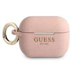 Case Guess GUAPSGGEP AirPods Pro cover pink / pink Silicone Glitter