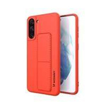 Wozinsky Kickstand Case flexible silicone cover with a stand Samsung Galaxy S21+ 5G (S21 Plus 5G) red