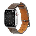 Strap strap Apple Watch Curea din piele SE, 8, 7, 6, 5, 4, 3, 2, 1 (41, 40, 38 mm) brățară cu bandă maro închis