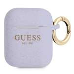 Case Guess GUA2SGGEU AirPods cover purple / purple Silicone Glitter