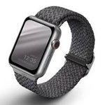 UNIQ strap Aspen Apple Watch 40/38/41mm împletitură gri/graniță gri