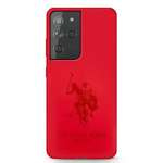 Husa US POLO Samsung Galaxy S21 Ultra Silicon On Tone USHCS21LSLHRTRE Roșu Case