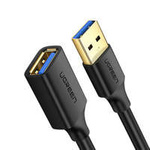 cablu Ugreen Cablu de prelungire USB-A (mascul) - USB-A (femelă) USB 3.0 5Gb/s 0,5 m negru (US129)