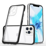 Clear 3in1 husa pentru iPhone 12 Pro Max capac de gel cu cadru negru