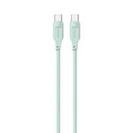 Cablu USAMS USB-C la USB-C PD USB-C încărcare rapidă 1,2 m 100 W Lithe Series verde/verde SJ567USB04 (US-SJ567)