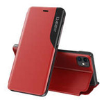 Eco piele View Case caz elegant husa cu clapetă și funcție de suport iPhone 13 Pro roșu