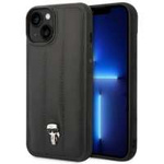 Husa iPhonecase Karl Lagerfeld KLHCP14MPSQPK 14 Plus 6.7" negru/negru greu Puffy Ikonik Pin