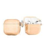 Husă cu sclipici pentru AirPods 4 - auriu