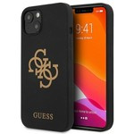 Husa rigidă GUESS Apple iPhone 13 Mini Silicon 4G Logo Negru