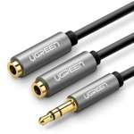 Separator audio UGREEN Cablu AUX Jack 3.5 mm 20cm AUX Jack 3.5 mm 20cm