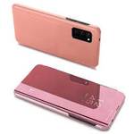 Clear View Case caz husa cu capacul flip Samsung Galaxy A03s (166.5) roz