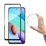 Wozinsky Full Cover Flexi Nano Glass Hybrid Screen Protector with frame for Xiaomi Redmi 10 black