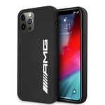 Husa AMG iPhone 12 Pro Max 6.7" negru/negru greucase Silicon Big Logo