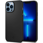Husa Spigen IPhone 13 Pro Thin Fit Negru Case + Folie sticla Spigen Glas.Tr Slim
