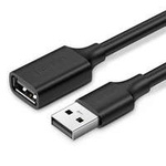 cablu Ugreen Cablu prelungitor USB (mascul) - USB (femelă) 2.0 480Mbps 3m negru (US103)