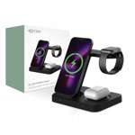 Incarcator cu inducție Tech-Protect A11 Încărcător fără fir 3 în 1 Negru