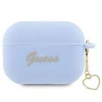 Husa Guess GUAP2LSCHSB Capac AirPods Pro 2 albastru/albastru Silicon Charm Heart Collection Case