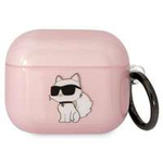 Karl Lagerfeld KLA3HNCHTCP Capacul Airpods 3 roz/roșu Iconic Choupette