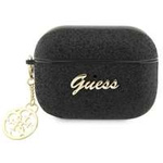 Husa Glitter Guess GUAP2GLGSGSHK Capac AirPods Pro 2 negru/negru Flake 4G Charm Case