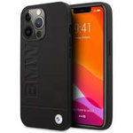 Husa iPhonecase Signature BMW BMHMP14LSLLBK 14 Pro 6.1" negru/negru tare Logo imprimat MagSafe