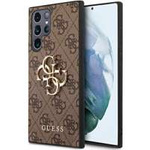 Husacase Guess GUHCS23L4GMGBR S23 Ultra S918 maro/maro maro tare 4G Big Metal Logo Case