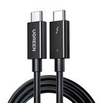 cablu Ugreen USB C (mascul) - USB C (mascul) Thunderbolt 4 100W / 8K 60Hz / 40Gb/s cablu 0,8m negru (US501)