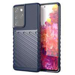 Thunder Case flexibil blindat flexibil husa acoperire Samsung Galaxy S22 Ultra albastru