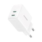 Joyroom JR-TCF12 încărcător de rețea 2x USB-C 20W PD / QC 3.0 - alb