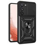 Husa Armor Husa Hybrid Camshield pentru Samsung Galaxy S23+ Capac blindat pentru camera foto negru Case