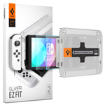 Spigen Set de 2 bucăți pentru Nintendo Switch Oled Glas.Tr "ez Fit" 2-Pack Folie sticla