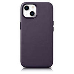 Case husa iPhone MagSafeiCarer Husă din piele naturală pentru 14 mov închis (WMI14220705-DP) (compatibil cu )