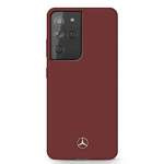 Husa MERCEDES MERCEDES Samsung Galaxy S21 Ultra Silicone Line MEHCS21LSILRE Red Hardcase