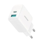 Încărcător de rețea Joyroom JR-TCF21 USB-C / USB-A 20W PD / QC 3.0 - alb
