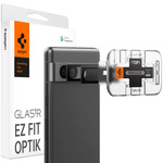 Spigen Protector de cameră Optik.tr "ez Fit" Protector de cameră 2-pack Google Pixel 7A Negru