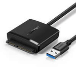 Ugreen adapter converter HDD SSD 2,5'' / 3,5'' SATA III 3.0 - USB 3.2 Gen 1 (SuperSpeed USB 5 Gbps) black (60561 CM257)