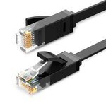 Cablu UGREEN Ethernet RJ45 Cat.6 UTP Flat 2m negru