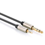 cablu Ugreen TRS mini jack 3.5mm - jack 6.35mm cablu audio 2m gri