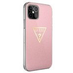 Case GUESS Apple iPhone 12 Mini Metallic Collection GUHCP12SPCUMPTPI Pink Hardcase