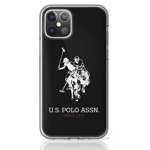 US POLO Case Apple iPhone 12 Mini Big Shiny Black USHCP12STPUHRBK Logo Case