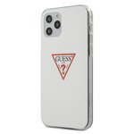 Case GUESS Apple iPhone 12 12 Pro Triangle Collection GUHCP12MPCUCTLWH White Hardcase