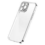 Joyroom Chery Mirror Case husa capac pentru iPhone 13 Pro caz cu rama metalică argintie (JR-BP908 argint)