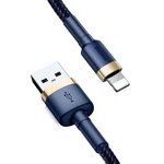 Cablu USB Lightning BASEUS Cafule 2.4A 1m albastru auriu