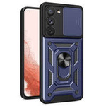 Husa Armor Husa Hybrid Camshield pentru Samsung Galaxy S23+ Capac blindat pentru camera foto albastru Case