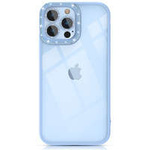 husa iPhone Kingxbar Sparkle Series 13 Pro cu cristale caz de acoperire spate albastru