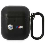 BMW BMA222PVVTK AirPods 1/2 capac negru/negru Piele Curved Line