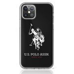 US POLO Case Apple iPhone 12 Pro Max 6.7 Shiny Big Logo USHCP12LTPUHRBK Black Case