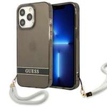 Husa GUESS Apple iPhone 13 13 Pro 13 Pro Translucent Stap Black Hardcase