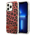 Husa GUESS Apple iPhone 13 13 Pro Leopard Red Hardcase