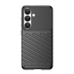Husa Thunder Case pentru Samsung Galaxy S25, silicon, husa blindata, neagra